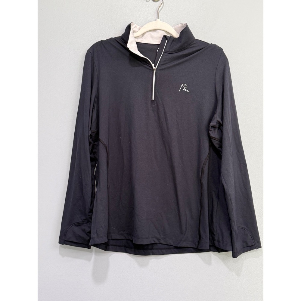 Rhoback Black Quarter-Zip Pullover